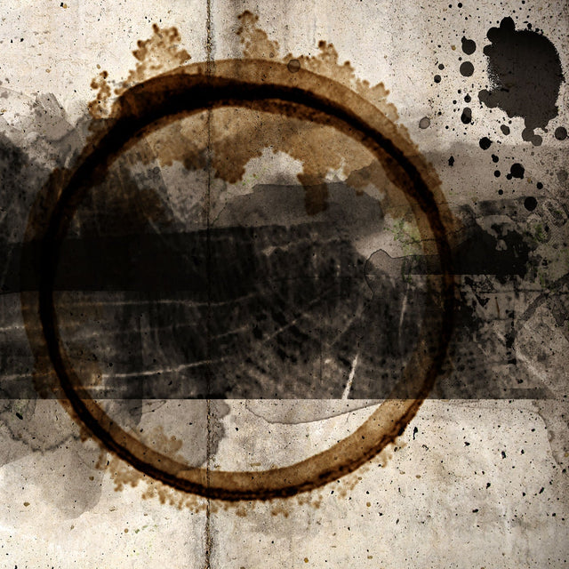 Abstract Weathered Brown Circle photographic art print by Cobra Art