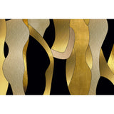 Composition in Gold Modern Minimalist Abstract Art art print by Cobra Art
