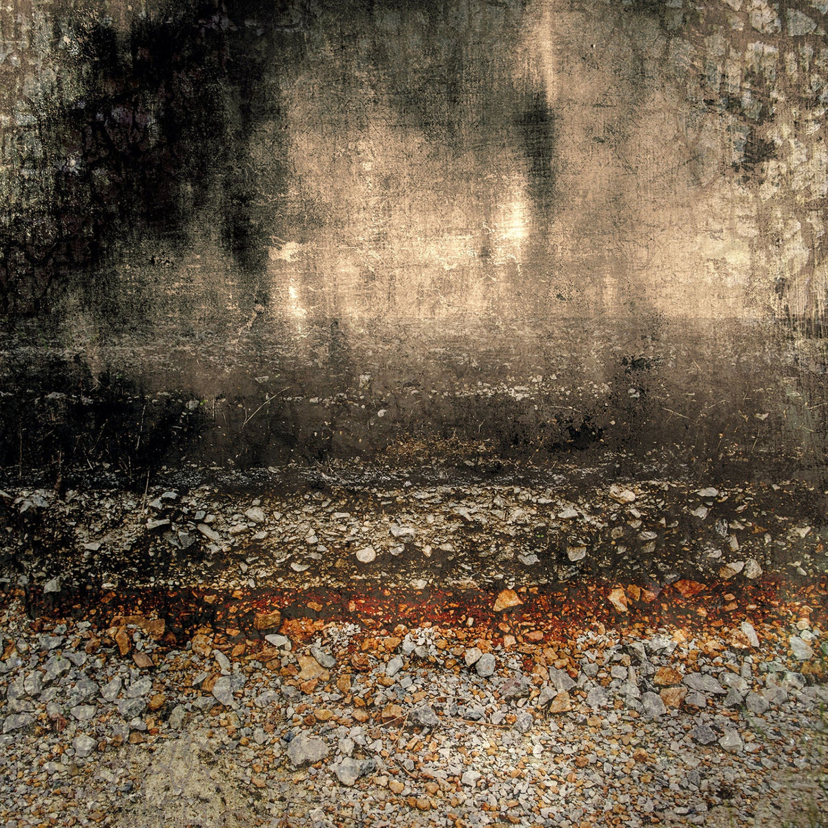 History Weathered Earth-Toned Abstract Art art print by Cobra Art