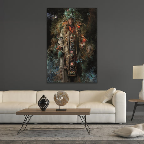 Modern European furniture - Ornately Costumed Figure Photographic Art - www.oroa.com