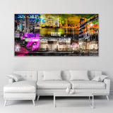 Manhattan Street Art Neon Light City photographic art print by Cobra Art, alternate view 2