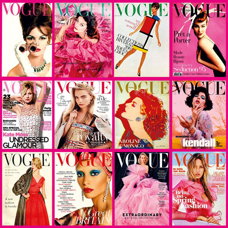 Vogue Pink Magazine Collage photographic art print by Cobra Art