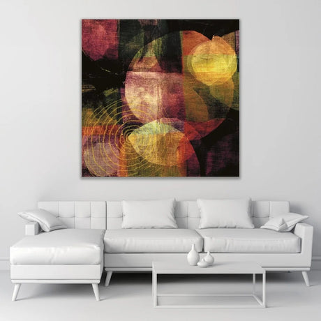 Moments of Love Multicolored Abstract Art Print by Cobra Art, alternate view 2