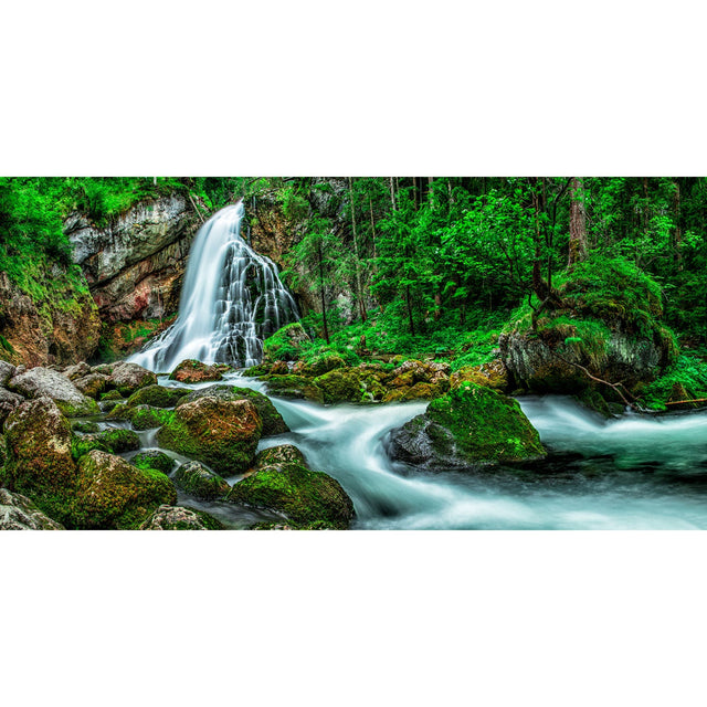 Austrian Waterfall Waterscape Photographic Artwork art print by Cobra Art