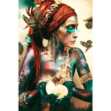 Woman With Butterflies Iridescent Feminine Figure photographic art print by Cobra Art
