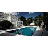 Walking the Dog Luxury Pool photographic art print by Cobra Art