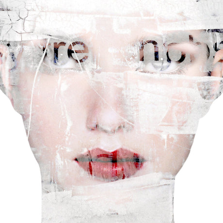 Face Red Lipped Woman photographic art print by Cobra Art