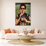Always Dompe Woman Sipping Wine photographic art print by Cobra Art, alternate view 2