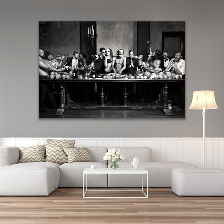 God is a DJ Monochrome Provocative photographic art print by Cobra Art, alternate view 2