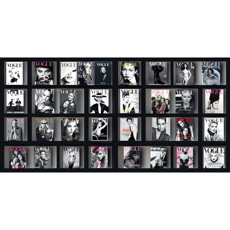 Vogue Black & White Books Artwork art print by Cobra Art