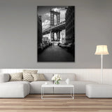 Brooklyn Bridge New York Black & White Urban Architecture photographic art print by Cobra Art, alternate view 2