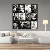Vogue Black & White Magazine Collage photographic art print by Cobra Art, alternate view 2