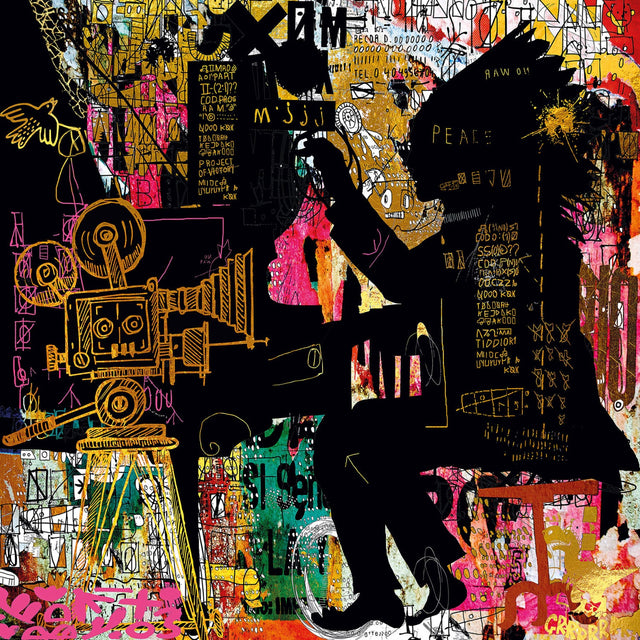 The Pianist Colorful Graffiti Style Art Print by Cobra Art