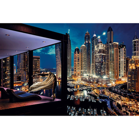 View At The Harbour City Lights photographic art print by Cobra Art