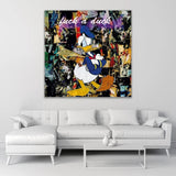 Fuck A Duck Donald Duck Art Print by Cobra Art, alternate view 2