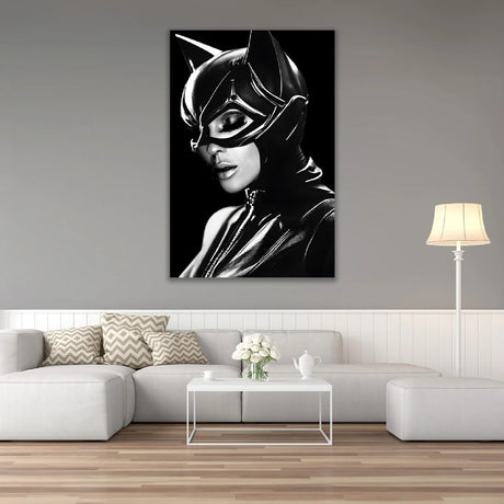 Black & White Catwoman Photographic Art | Cobra Art Some Like It
