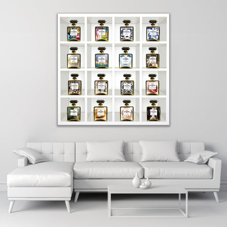 Scent of Life Perfume Bottle Collage photographic art print by Cobra Art, alternate view 2