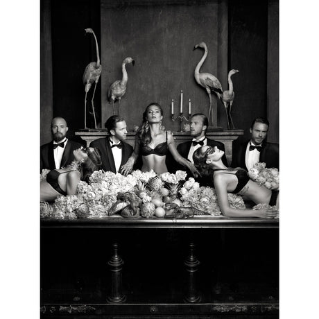 Providence Monochromatic Bow Tied Men photographic art print by Cobra Art