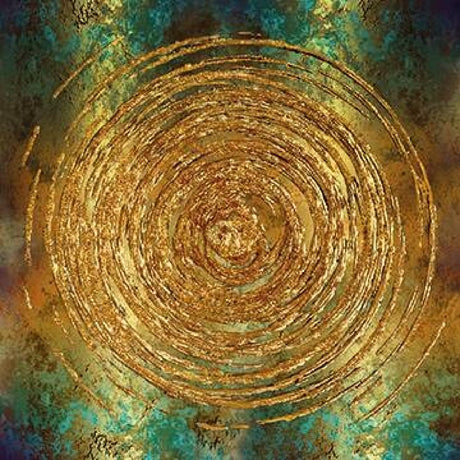 My Golden Years Gold Spiral photographic art print by Cobra Art