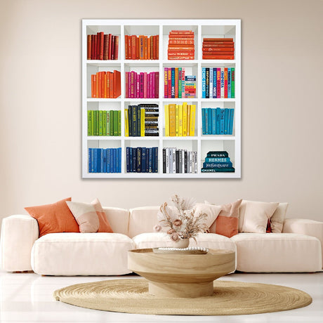 Rhythm of Color Color Sorted Books photographic art print by Cobra Art, alternate view 2