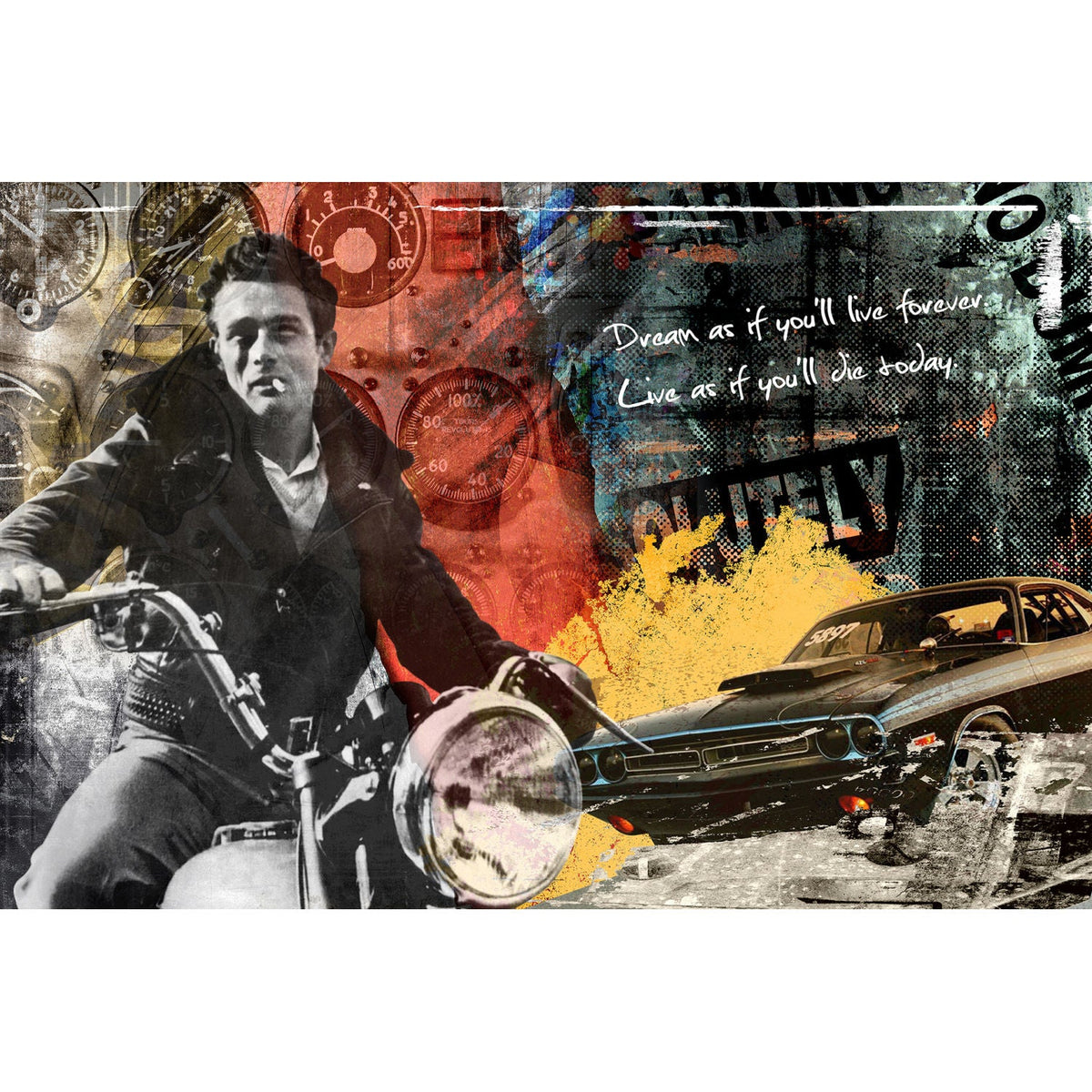 Dean American Actor photographic art print by Cobra Art