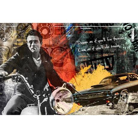 James Dean American Actor Photographic Artwork art print by Cobra Art