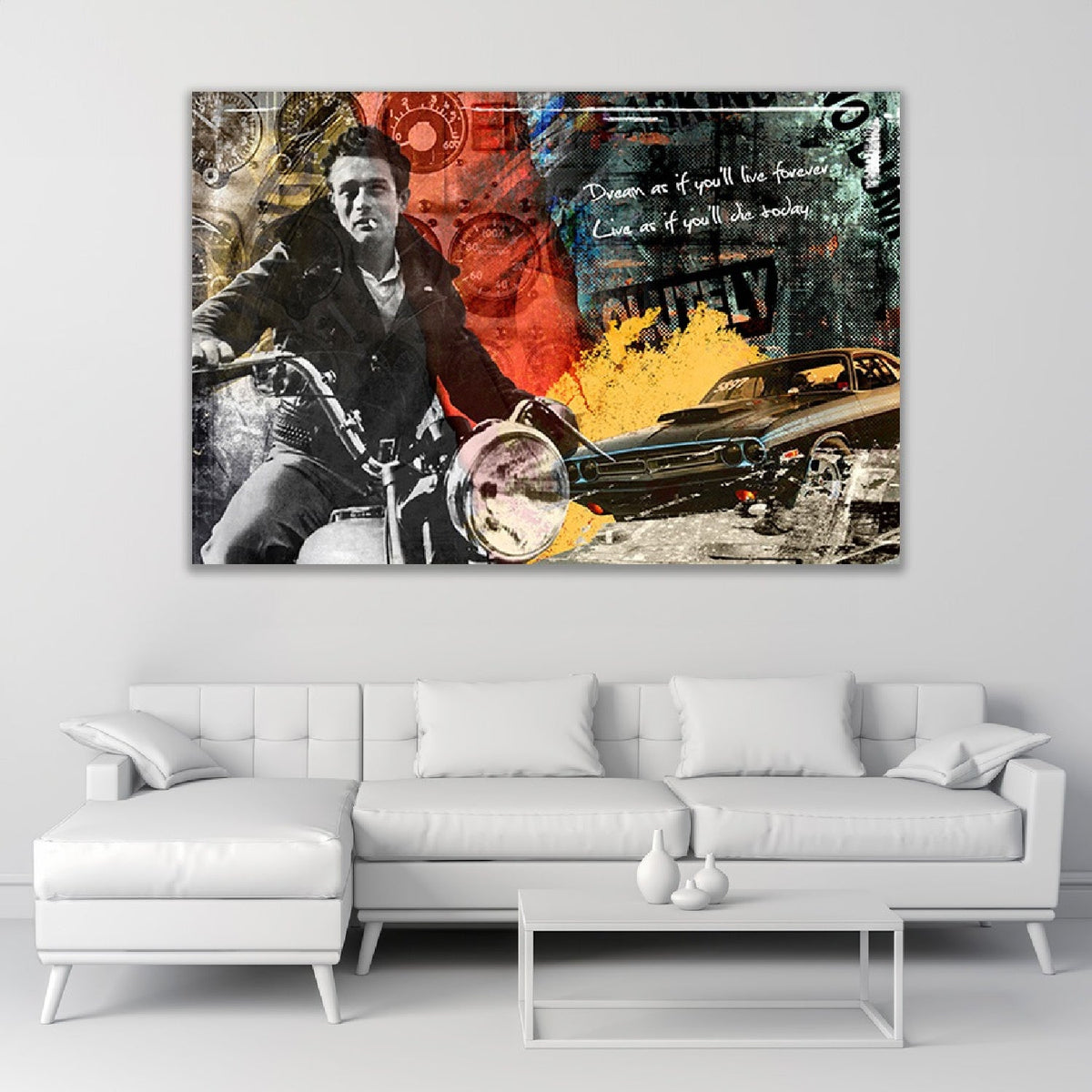 James Dean American Actor Photographic Artwork art print by Cobra Art, alternate view 2