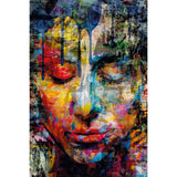 Meditation Multi-Colored Face Plexiglass Artwork art print by Cobra Art