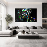Color Hides The Shadow No One Sees Painted Face photographic art print by Cobra Art, alternate view 2