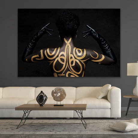 The Marked Muse Tattooed Back photographic art print by Cobra Art, alternate view 2