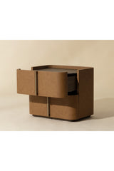 Leather-Look 2-Drawer Nightstand by Splendido Jamille, alternate view 24
