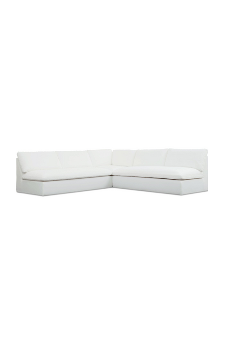 Modern European furniture - 3-Piece White Outdoor Modular Sofa - www.oroa.com