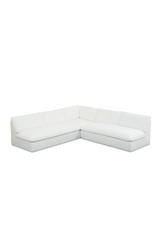 Modern European furniture - 3-Piece White Outdoor Modular Sofa - www.oroa.com