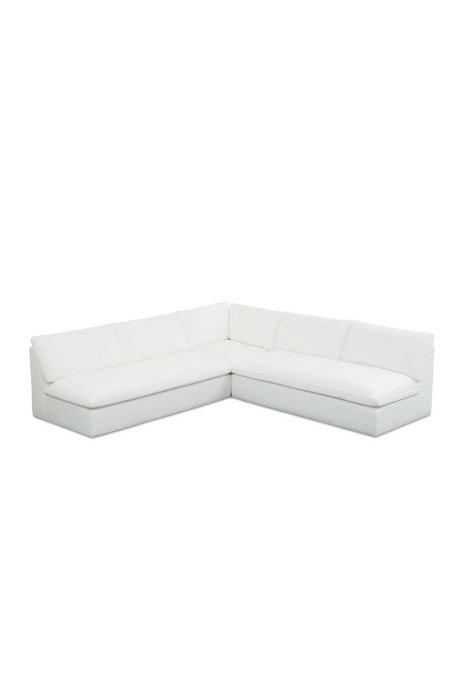 Modern European furniture - 3-Piece White Outdoor Modular Sofa - www.oroa.com
