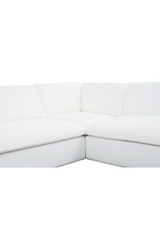 Modern European furniture - 3-Piece White Outdoor Modular Sofa - www.oroa.com
