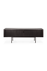 Black Teak TV Cupboard | Ethnicraft Roller Max | Oroa.com