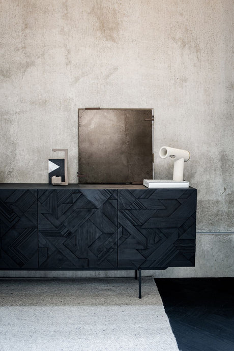 Black Teak Sideboard | Ethnicraft Graphic | OROA