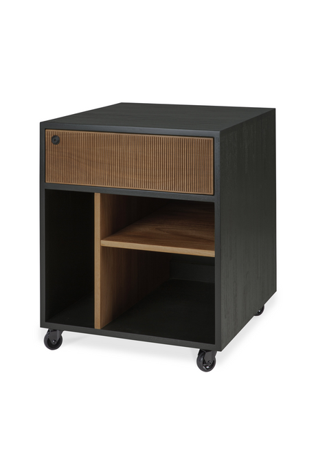 Black Teak Drawer Unit | Ethnicraft Oscar | Oroa.com
