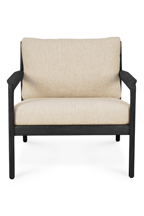 Black Teak Outdoor Lounge Chair | Ethnicraft Jack | Oroa.com