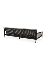 Black Teak 3+ Seater Outdoor Sofa | Ethnicraft Jack | Oroa.com