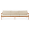 Teak Outdoor 3-Seater Sofa | Ethnicraft Jack | Oroa.com