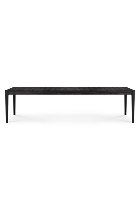 Black Teak Outdoor Dining Table | Ethnicraft Bok | OROA.COM