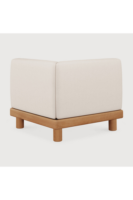 White Outdoor Modular End Sofa | Ethnicraft Monocle | Oroa.com