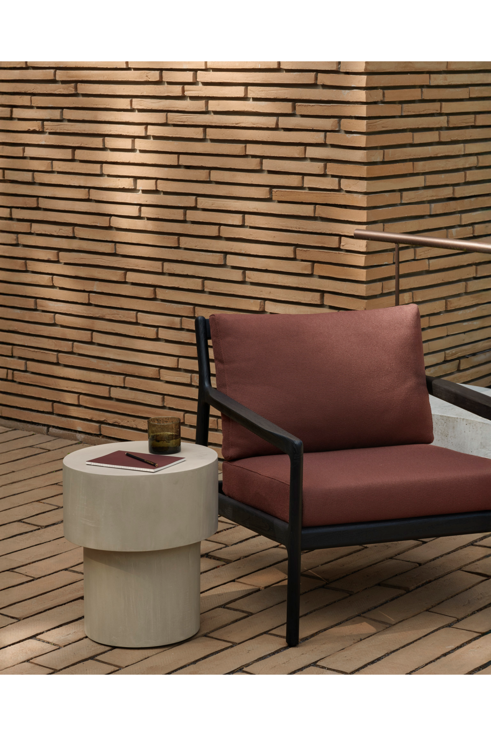 Black Teak Outdoor Lounge Chair | Ethnicraft Jack | Oroa.com