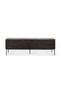 Dark Teak TV Cupboard | Ethnicraft Grooves | OROA.com