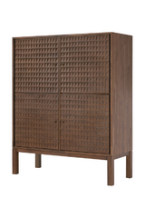 Hand-carved Paneled Cupboard | Ethnicraft Sono | Oroa.com