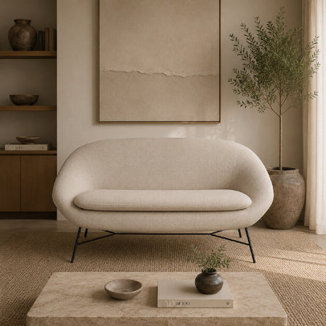Off-White Vintage Sofa | Ethnicraft Barrow