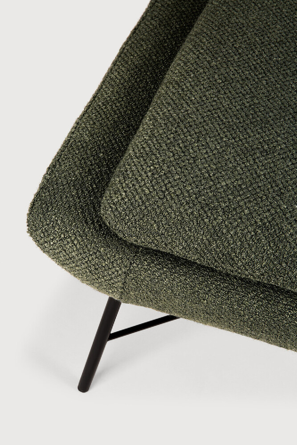 50's Inspired Upholstered Footstool | Ethnicraft Barrow | Oroa.com