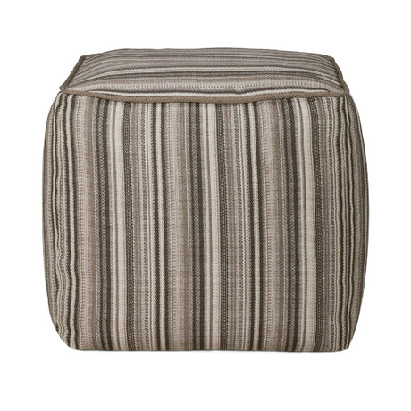 Modern or European furniture - Stripe Outdoor Ottoman - www.oroa.com