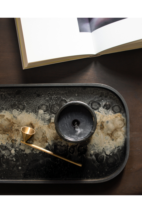 Hand-painted Glass Valet Tray | Ethnicraft Organic | Oroa.com